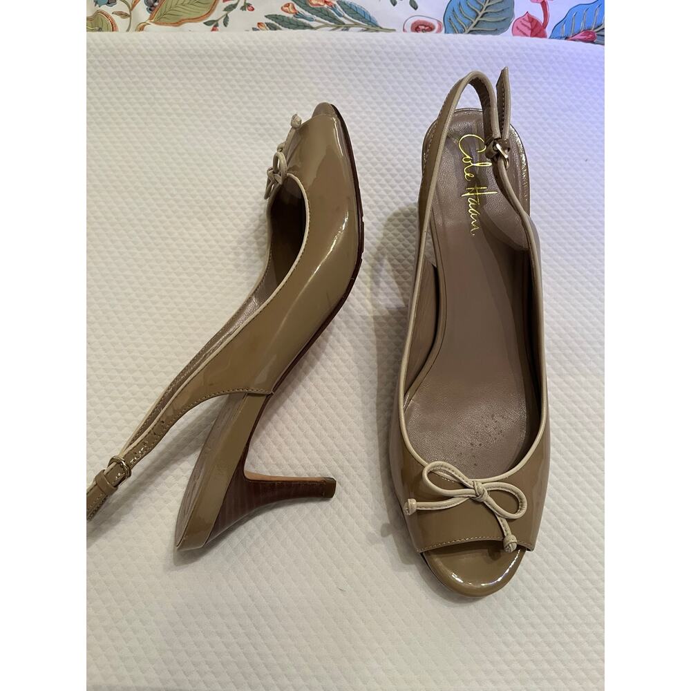 Cole Haan peep toe heels. Size 8.5